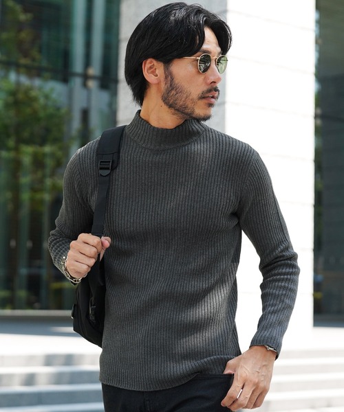 jiggys shop（ジギーズショップ）の「コットンタッチテレコニットセーター（ニット/セーター・メンズ・ブラック系その他2/グレー系その他/ブルー系その他2/ブルー系その他3/ブラック系その他/ブラック系その他3/グレー系その他6/ホワイト系その他2/ホワイト系その他/ホワイト系その他3/グレー系その他2/グレー系その他3/グレー系その他4/グレー系その他5/ブルー系その他・SMALL/MEDIUM/LARGE/X-LARGE）」の12枚目の写真