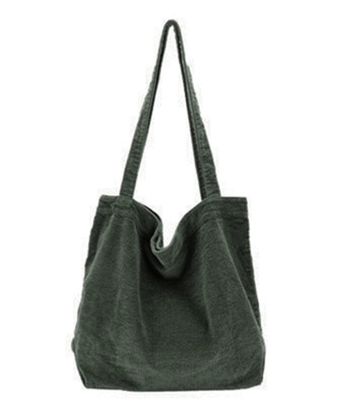 セール】コーデュロイ素材ダークカラートートバッグ（トートバッグ