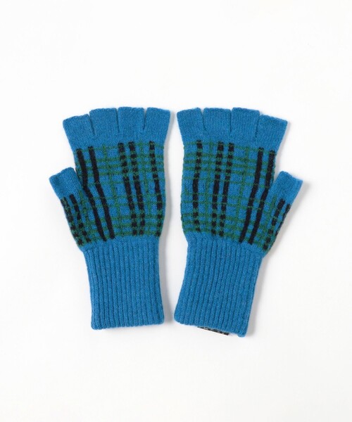 BEAMS BOY（ビームスボーイ）の「【別注】ROBERT MACKIE / チェック グローブ（手袋・レディース・ブルー/レッド・ONE SIZE）」の8枚目の写真