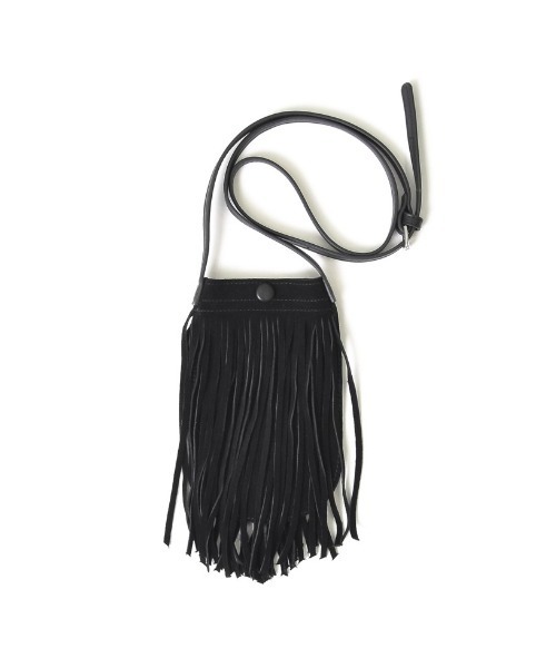 Re:EDIT（リエディ）の「[神山まりあさん着用][2024AW BAG COLLECTION]フェイクスウェードフリンジポシェット（ショルダーバッグ・レディース・ブラック/ベージュ/ブラウン/キャメル・FREE）」の14枚目の写真