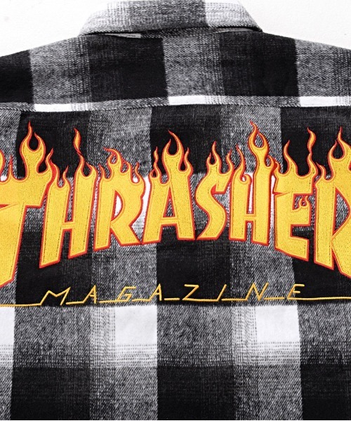セール】『THRASHER/スラッシャー』ファイアーロゴバック刺繍