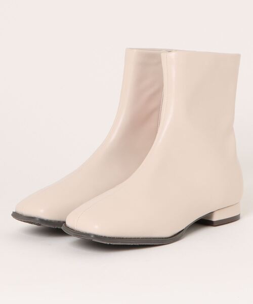 la farfa SHOES(ラ・ファーファ シューズ)の「la farfa ラファーファ レディース ストレッチスクエアローヒールブーツ【幅広4E/大きいサイズ/滑りにくい】 5340 ブラック(ブーツ・レディース・ホワイト/ブラック/ブラック系その他/グレー・23.5cm/24.0cm/24.5cm/25.0cm/25.5cm/26.0cm/26.5cm)」の1枚目の写真