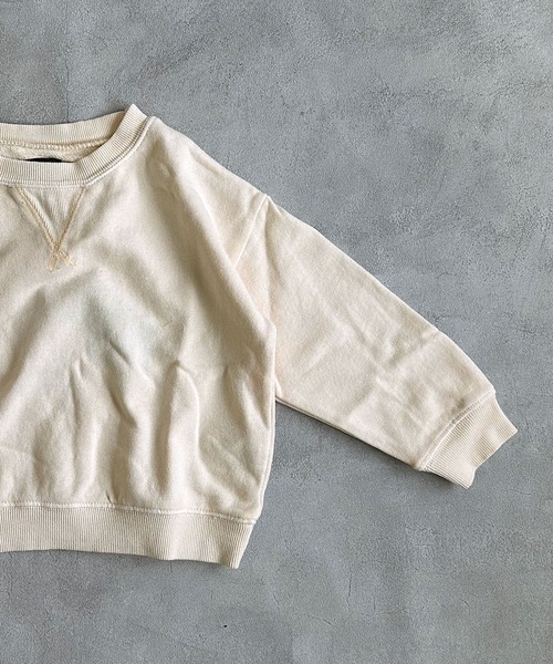 BIG FIELD（ビッグフィールド）の「ピグメントスウェット（スウェット・キッズ・チャコール/ブルー/ライトグリーン/パープル/オフホワイト/オレンジ・100/130/120/110/95/90/80/140/150）」の16枚目の写真