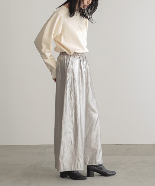 for/c（フォーシー）の「ダンボールコクーン袖プルーバー【サスティナブル】（Tシャツ/カットソー・レディース・ブラック/アイボリー/チャコールグレー・L/M）」の21枚目の写真