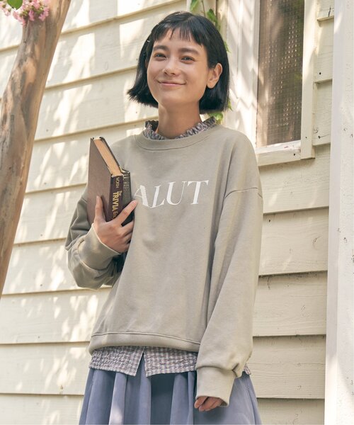 LBC（エルビーシー）の「ステッチ刺繍ロゴ裏毛プルオーバー（スウェット・レディース・ベージュ/グリーン/ワインレッド/その他6・M/L）」の19枚目の写真