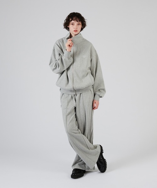 ONCILY（オンシェリー）の「STAND NECK FULL-ZIP SWEAT / スタンドネックフルジップスウェット（スウェット・メンズ・ブラック/杢グレー・LARGE/MEDIUM/SMALL）」の13枚目の写真