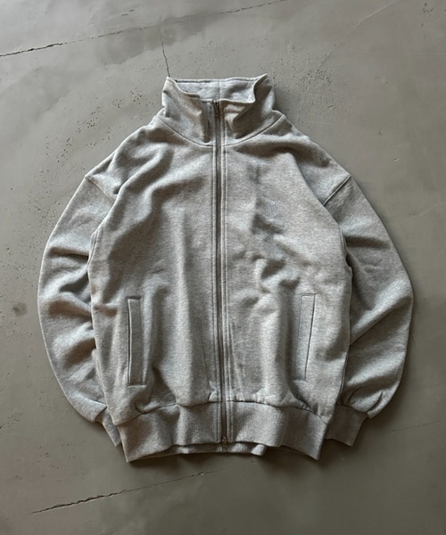 ONCILY（オンシェリー）の「STAND NECK FULL-ZIP SWEAT / スタンドネックフルジップスウェット（スウェット・メンズ・ブラック/杢グレー・LARGE/MEDIUM/SMALL）」の19枚目の写真