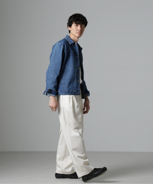 NANO universe(ナノユニバース)の「ライクラデニムブルゾン(デニムジャケット・メンズ・ネイビー/ブルー・M/L)」の5枚目の写真