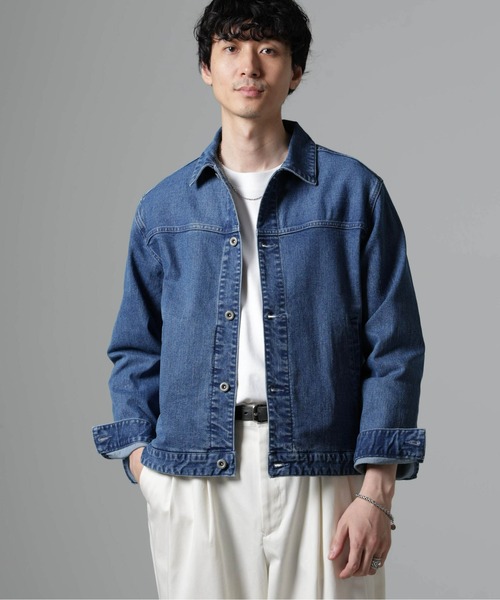 NANO universe(ナノユニバース)の「ライクラデニムブルゾン(デニムジャケット・メンズ・ネイビー/ブルー・M/L)」の21枚目の写真