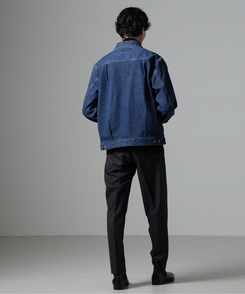 NANO universe(ナノユニバース)の「ライクラデニムブルゾン(デニムジャケット・メンズ・ネイビー/ブルー・M/L)」の11枚目の写真