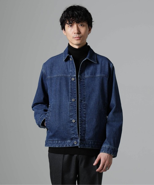 NANO universe(ナノユニバース)の「ライクラデニムブルゾン(デニムジャケット・メンズ・ネイビー/ブルー・M/L)」の6枚目の写真