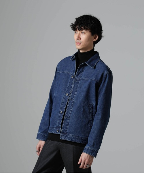 NANO universe(ナノユニバース)の「ライクラデニムブルゾン(デニムジャケット・メンズ・ネイビー/ブルー・M/L)」の8枚目の写真