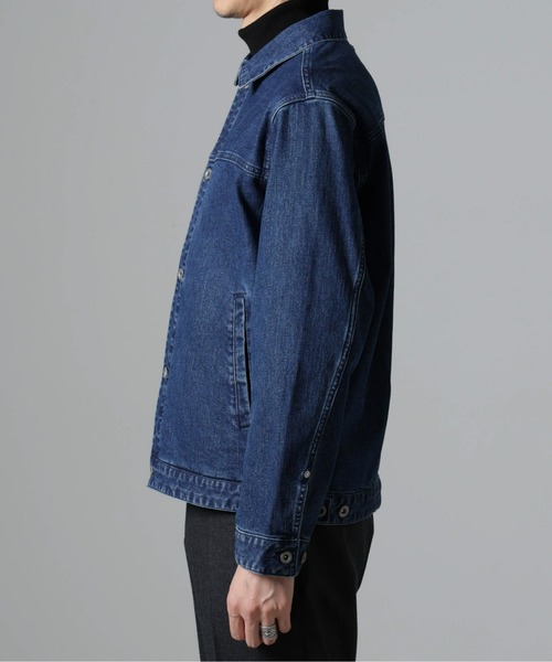 NANO universe(ナノユニバース)の「ライクラデニムブルゾン(デニムジャケット・メンズ・ネイビー/ブルー・M/L)」の14枚目の写真