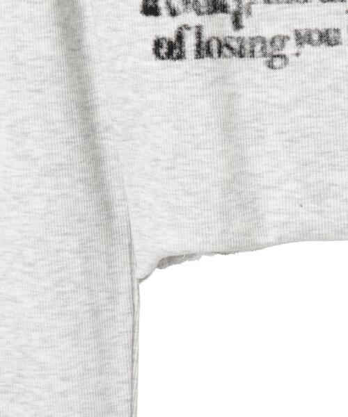 dispark(ディスパーク)の「DISPARK/ヘンリーネックグラフィックピチトップス(Tシャツ/カットソー・レディース・アイボリー/ブラック・FREE)」の19枚目の写真