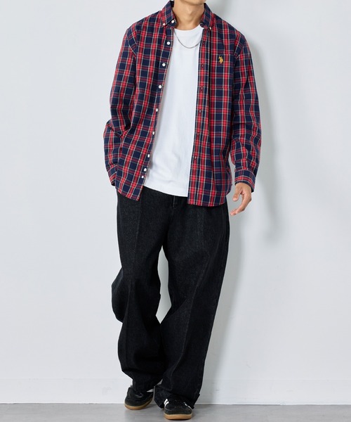 U.S. POLO ASSN.(ユーエスポロアッスン)の「【U.S. POLO ASSN.】チェックシャツ(シャツ/ブラウス・メンズ・ネイビー/グリーン・L/S/XL/M)」の7枚目の写真