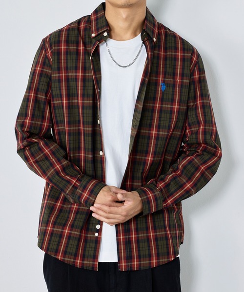 U.S. POLO ASSN.(ユーエスポロアッスン)の「【U.S. POLO ASSN.】チェックシャツ(シャツ/ブラウス・メンズ・ネイビー/グリーン・L/S/XL/M)」の11枚目の写真