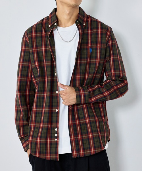 U.S. POLO ASSN.(ユーエスポロアッスン)の「【U.S. POLO ASSN.】チェックシャツ(シャツ/ブラウス・メンズ・ネイビー/グリーン・L/S/XL/M)」の12枚目の写真