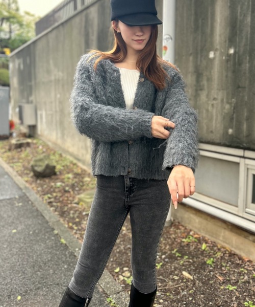 ロージー ルーチェROSY SHAGGY KNIT JACKET