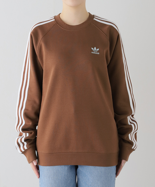 U by SPICK&SPAN(ユーバイスピックアンドスパン)の「【ADIDAS / アディダス】 3-STRIPES CREW(Tシャツ/カットソー・レディース・ネイビー/ブラウン・FREE)」の2枚目の写真