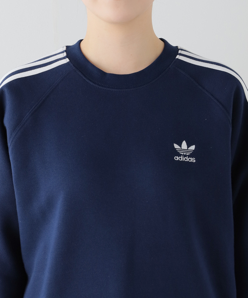 U by SPICK&SPAN(ユーバイスピックアンドスパン)の「【ADIDAS / アディダス】 3-STRIPES CREW(Tシャツ/カットソー・レディース・ネイビー/ブラウン・FREE)」の7枚目の写真