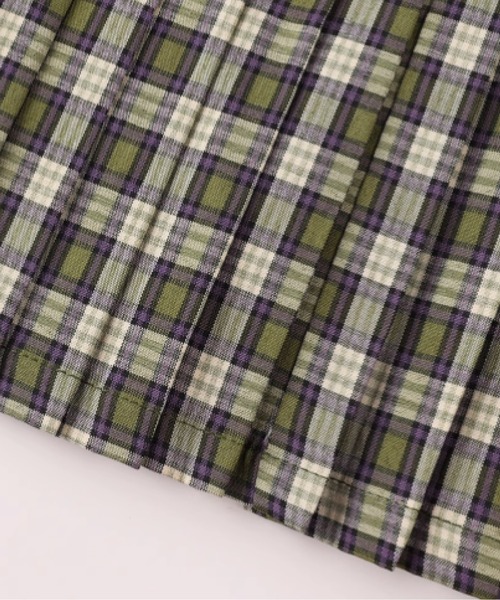 LA POMME petit（ラポミ・プチ）の「チェックリボンドレス Check Ribbon Dress（ワンピース・レディース・グリーン・SMALL/MEDIUM）」の5枚目の写真