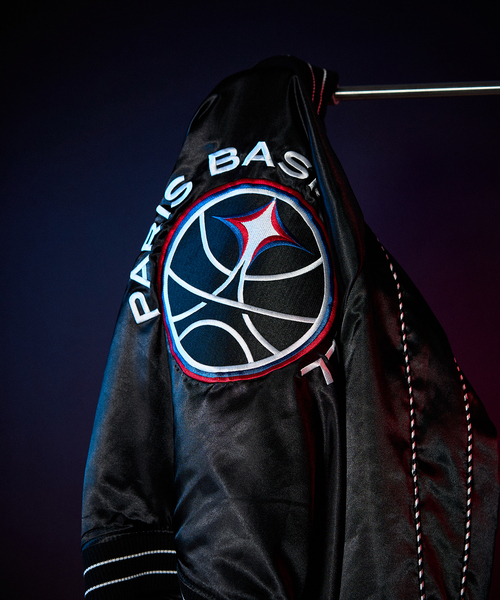 417 EDIFICE（フォーワンセブンエディフィス）の「PARIS BASKETBALL(パリ バスケットボール) 別注 リバーシブル スカブルゾン（スカジャン・メンズ・ブラック・MEDIUM/LARGE/X-LARGE）」の8枚目の写真