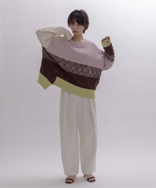 新品　エイミーロウ　布帛MIXメッシュニットブルゾン 新品 エイミーロウ 布帛MIXメッシュニットブルゾン 新品 エイミーロウ