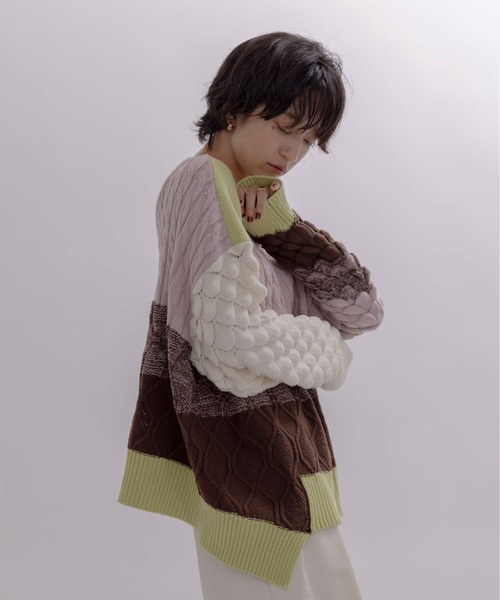 MIXケーブルニット Eimee Law│Eimee Law & LHELBIE 公式オンラインストア