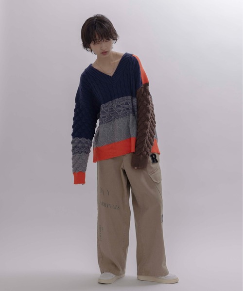 新品　エイミーロウ　布帛MIXメッシュニットブルゾン eimeelaw 布帛MIXメッシュニットブルゾン ¥12,800(¥14,080