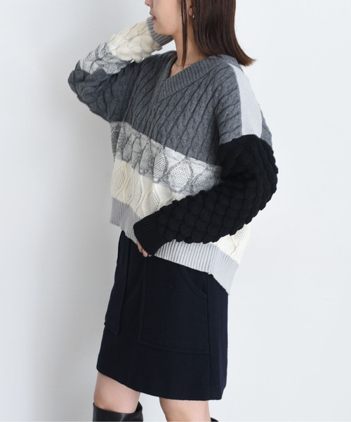 MIXケーブルニット Eimee Law│Eimee Law & LHELBIE 公式オンラインストア