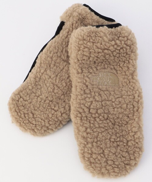 THE NORTH FACE（ザノースフェイス）の「THE NORTH FACE/ザ・ノース・フェイス Reversible Extreme Pile Mitt（手袋・メンズ・チャコールグレー/ベージュ/ナチュラル・MEDIUM/SMALL）」の2枚目の写真