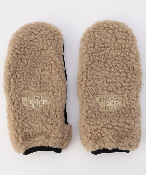 THE NORTH FACE（ザノースフェイス）の「THE NORTH FACE/ザ・ノース・フェイス Reversible Extreme Pile Mitt（手袋・メンズ・チャコールグレー/ベージュ/ナチュラル・MEDIUM/SMALL）」の4枚目の写真