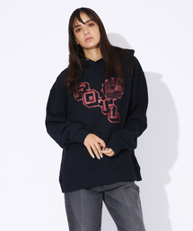 【FRUIT OF THE LOOM/フルーツオブザルーム】FTLカレッジロゴレトロパーカー/ RETRO LOGO HOODIE