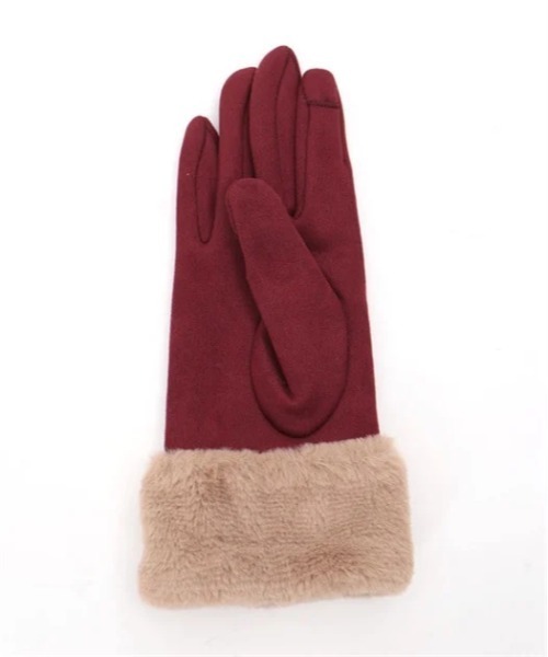 axes femme(アクシーズファム)の「雪刺繍×パールファー手袋(手袋・レディース・ワイン/サックスブルー/ブラック・FREE)」の10枚目の写真
