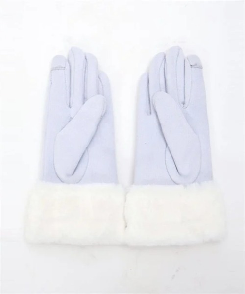 axes femme(アクシーズファム)の「雪刺繍×パールファー手袋(手袋・レディース・ワイン/サックスブルー/ブラック・FREE)」の12枚目の写真