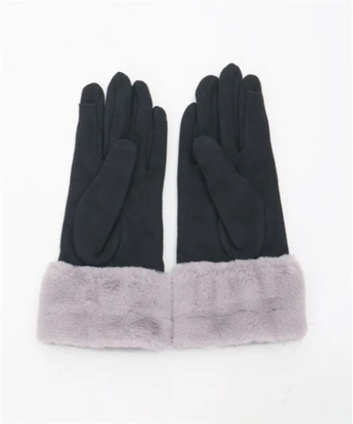 axes femme(アクシーズファム)の「雪刺繍×パールファー手袋(手袋・レディース・ワイン/サックスブルー/ブラック・FREE)」の19枚目の写真