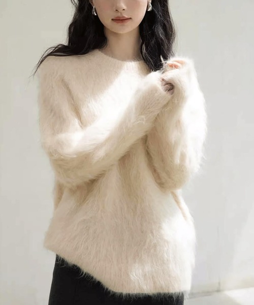 PENNEYS（ぺニーズ）別注シャギークルーネックニット（WEB限定