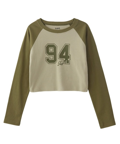 X-girl(エックスガール)の「NUMBERING RAGLAN L/S BABY TEE(Tシャツ/カットソー・レディース・ライトピンク/ブラック/ベージュ・S/M)」の19枚目の写真