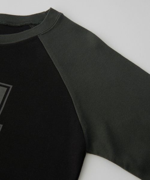 X-girl(エックスガール)の「NUMBERING RAGLAN L/S BABY TEE(Tシャツ/カットソー・レディース・ライトピンク/ブラック/ベージュ・S/M)」の5枚目の写真