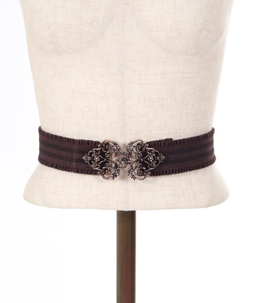 axes femme（アクシーズファム）の「花装飾クラシカルゴムベルト（ベルト・レディース・シルバー/ピンク/ゴールド・FREE）」の11枚目の写真