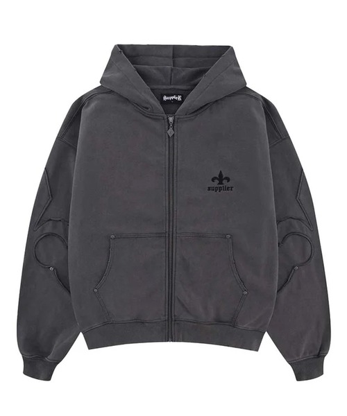 セール】SUPPLIER/サプライヤー Fleur Switching ZIp Hoodie ジップ