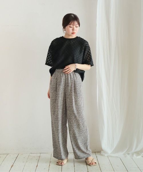 NOMBRE IMPAIR（ノンブルアンペール）の「ツッキリJQ　シアーコンビTEE（Tシャツ/カットソー・レディース・ブラック/ホワイト・FREE）」の14枚目の写真