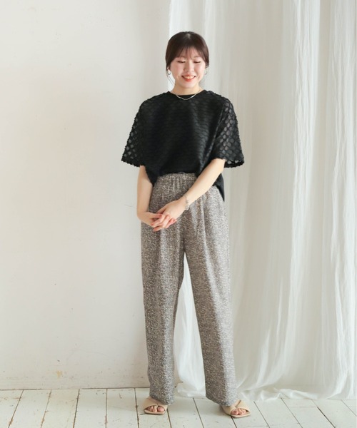 NOMBRE IMPAIR（ノンブルアンペール）の「ツッキリJQ　シアーコンビTEE（Tシャツ/カットソー・レディース・ブラック/ホワイト・FREE）」の17枚目の写真