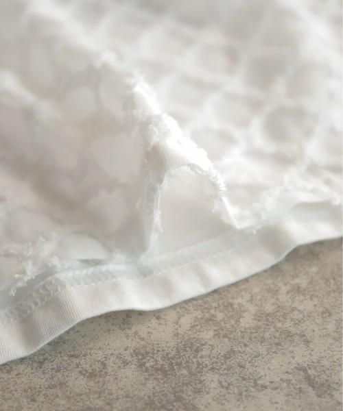 NOMBRE IMPAIR（ノンブルアンペール）の「ツッキリJQ　シアーコンビTEE（Tシャツ/カットソー・レディース・ブラック/ホワイト・FREE）」の22枚目の写真