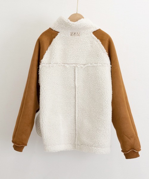 Miniministore(ミニミニストア)の「ボアジャケット レディース 冬アウター(ブルゾン・レディース・ライトベージュ/キャメル・FREE)」の21枚目の写真