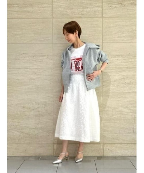 allureville(アルアバイル)の「◇ エアクッションフーディー(パーカー・レディース・グレー系その他/オフホワイト・2)」の14枚目の写真