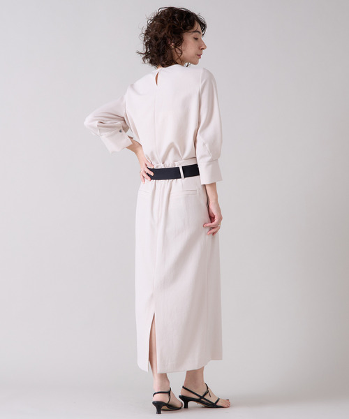 Liesse（リエス）の「ベルト付きタイトスカート（スカート・レディース・ベージュ/ネイビー・2/3）」の17枚目の写真