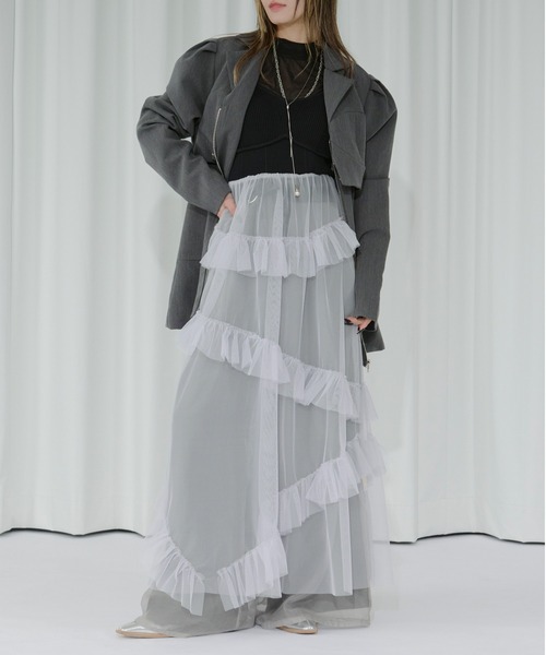 eaphiエフィ KNIT DOCKING ONE PIECE 最終値下げ Eaphi mesh knit fringe one piece 2 - メルカリ
