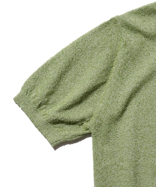 BEAMS PLUS（ビームスプラス）の「ブークレ ニット ポロシャツ（ポロシャツ・メンズ・オレンジ/ベージュ/サックスブルー/オリーブ・M/XL/L/S）」の9枚目の写真