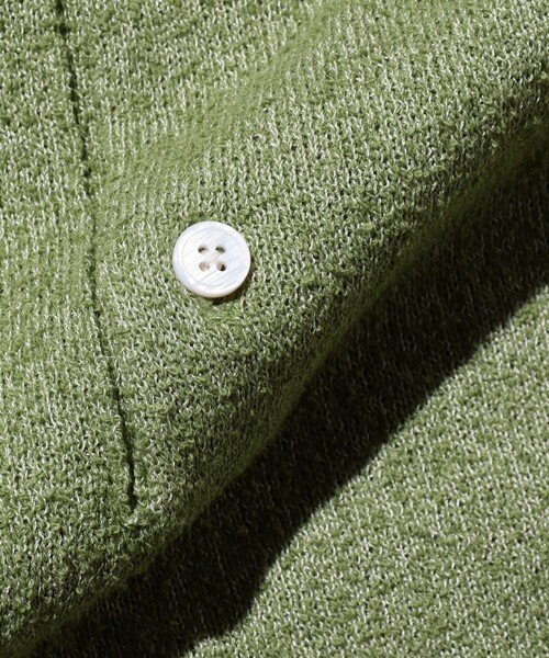 BEAMS PLUS（ビームスプラス）の「ブークレ ニット ポロシャツ（ポロシャツ・メンズ・オレンジ/ベージュ/サックスブルー/オリーブ・M/XL/L/S）」の11枚目の写真